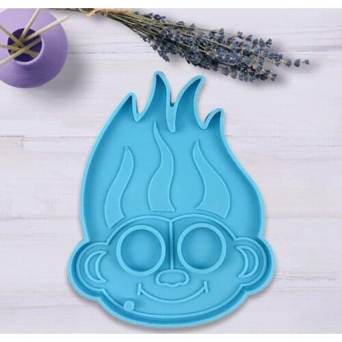 M2EA Creative Monkey Keychain Epoxy Resin Mold Jewelry Pendant Necklace Casting Silicone Mould DIY Crafts Ornaments Mold