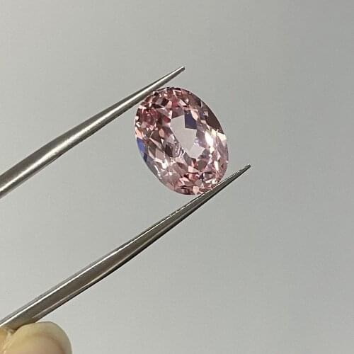 Meisidian 5A Quality Oval Cut 3.5Karat 7x10mm Lab Morganite Pirce Per Carat Loose Gemstnoe