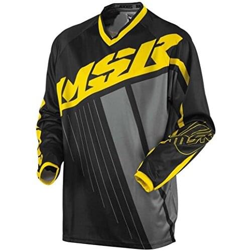 Man NEW Motocross Jerseys Dirt Bike Bicycle cycling Downhill Shirts Motorcycle T Shirt Racing Jersey black yellow sport wear hot
