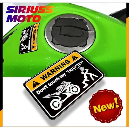 3D Warning Sticker Don't Touch My Motorcycle Decal Case for Kawasaki NINJA Yamaha Honda CBR Suzuki GSXR Ducati MONSTER