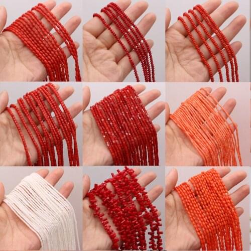 Natural Coral Beads Mix-Color Coral Different Shapes Loose Exquisite Beaded For Jewelry Making DIY Bracelet Necklace Accessories