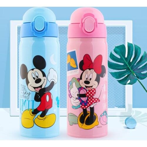 Disney 2019 new Disney straps cup 550ml childrens water bottle portable learning cup