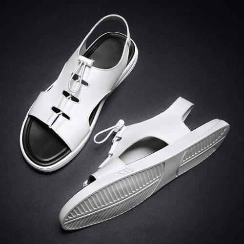 Beach sandals shoes for men roman flat closed toe summer casual 2020 vietnam mens gladiator classic walking travel lightweight