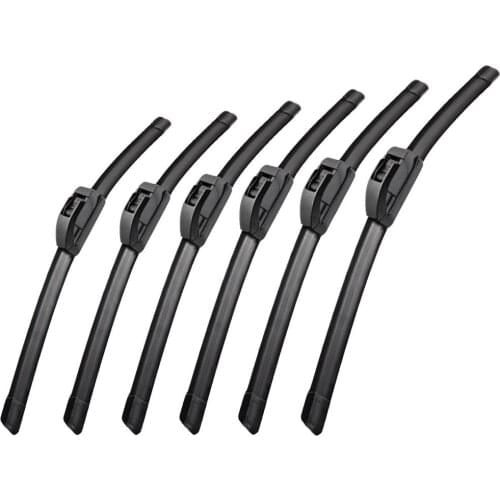 Car Wiper Blade Universal U Hook Type 16"17"18"19"20"21"22"24"26" Windscreen Windshield Rubber Hybrid Auto Wipers Accessories