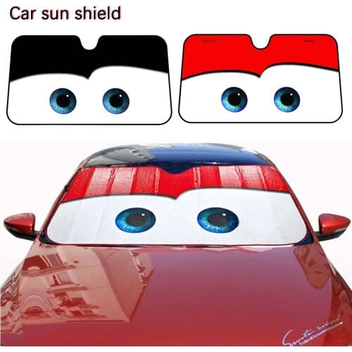 Eyes Heated Windshield Sunshade Car Window Windscreen Cover Sun Shade Auto Sun Visor Car-covers Car Solar Protection
