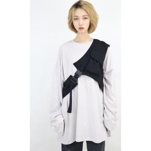 DIY bag on your shoulder diy vest ins hot Neutral tactical light aircraft can be disassembled with vest Shoulder protector