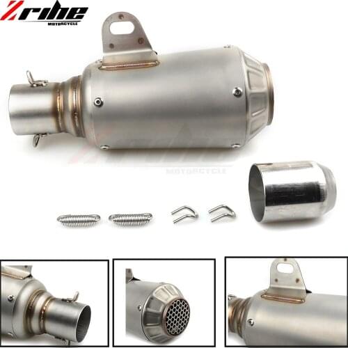 Universal 36-51mm Modified Exhaust Motorcycle Silencer Exhaust Pipe Carbon Fiber For Yamaha MT07 09 FZ9 09 tmax530 500 yzfr1 r3