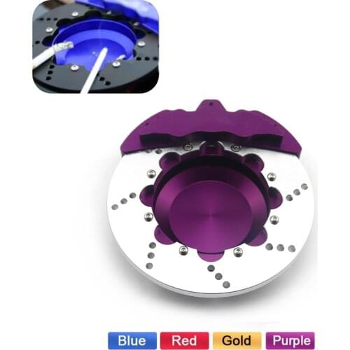 Universal Home Office Brake Disc Caliper Shape Racing Easy Clean Bar Spinning Car Ashtray Round Gift Storage Aluminium Alloy