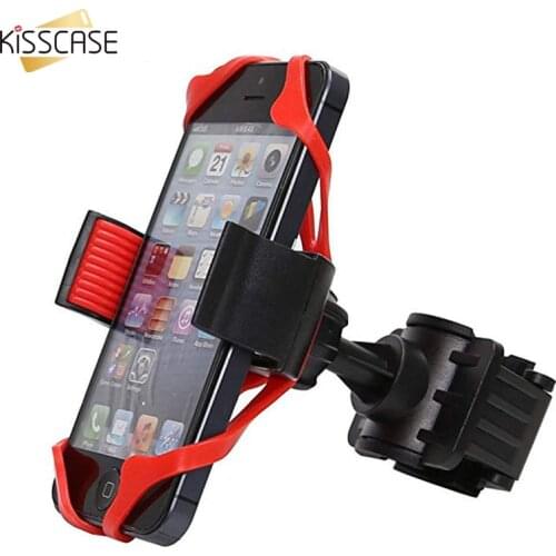 Universal Bicycle Phone Holder For iPhone 12 11 Xiaomi Silicone Bike Stand Motorcycle Phone Holder Handlebar Clip Mount Bracket
