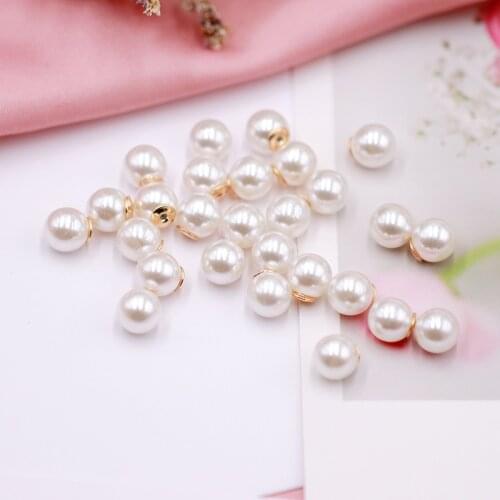 C 100pcs High-quality Bright Pearl Earplugs Half-hole Diy Pearls Pearl Earplugs Eearring Accessories Pearl Brooch Material