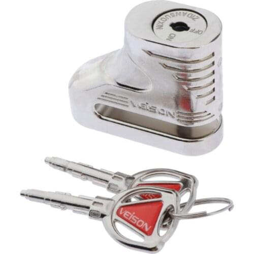 Disc Brake Lock- Anti -Theft Disc Lock Motorcycle (5mm dia pin) - Wheel Security Lock for Motorcycles Scooters Bikes