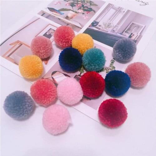 3cm Yarn Pompom Ball Pom Poms Balls Pompones Wedding Christmas Home Decor Baby Hat Sewing Accessories DIY Craft Supplies 10pcs