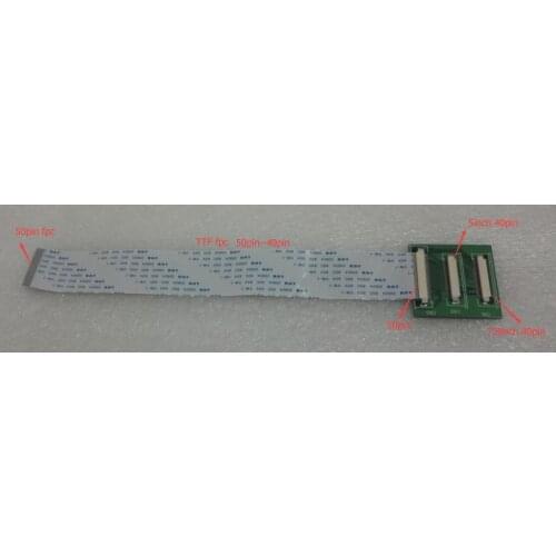 200mm fpc 0.5 mm Step TTL 50 P to 40 P FFC FPC Flexible Flat Cable Converter LCD Adapter Display HE080IA-01D 01E EJ070NA-01J 0
