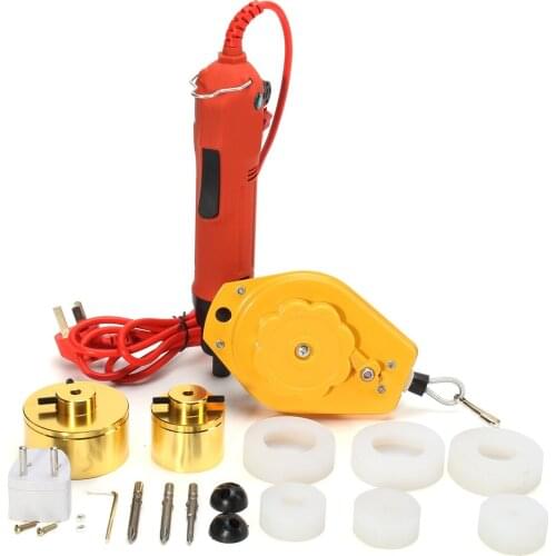 220V Portable Handheld Automatic Electric Bottle Capping Machine Cap Screwing Sealing Machine Bottle Capper With Spring Balancer