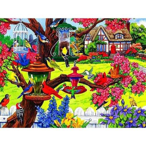 Diamond Embroidery Dream House 50x40cm Diamond Mosaic Diy Diamond Painting Square Drill Rhinestone Pasted Full Crafts