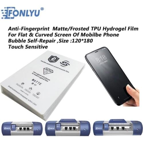 Freeing Shipping Flexible hydrogel Film Compatible For iphone 12 pro ma Film Cutting Machine Phone Cutting Front Film 10pcs/lot