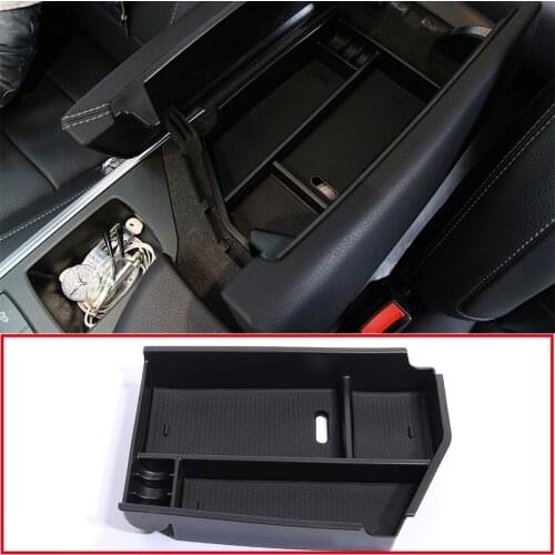 For Mercedes Benz ML GL GLE GLS Class C292 W166 Central Armrest Storage Box Container Tray Organizer Accessories Car-Styling LHD