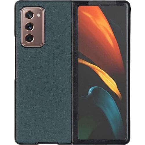 For samsung galaxy z fold 2 Case luxury Sheep leather Skin protective Back Cover Case For Samsung Z Fold 2 fold2 5G phone shell