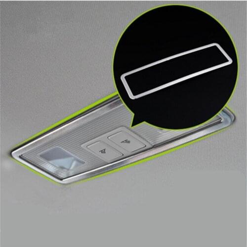 DoColors car styling special stainless steel indoor reading lamp decoration cover sticker case for Volkswagen GOLF 7