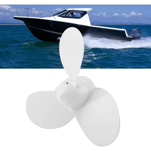 7 1/4X5-A Boat Propeller Outboard Motor Propeller 3 Blades Aluminum Alloy Propeller Replacement for Yamaha Outboard 2HP