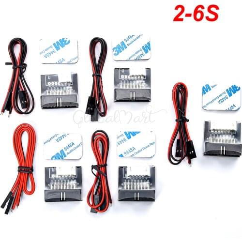 Multi-function Lithium Battery Balanced Plug Power Supply Board Balance 2-6S Support 8 Outputs for RC Aircraft Airplane