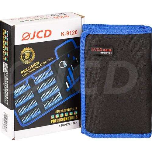 JCD 126pcs/set Screwdriver Hand Tool sets Multifunction magnetic Phillips screwdriver Tools kit for cell-phone computer repair