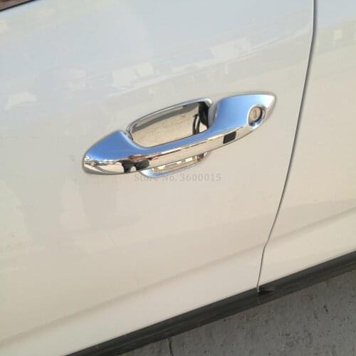 For Kia Rio 4 X-line 2018 2019 Exterior Accessories Carbon Fiber Style Door Handle Bowl Catch Covers Molding Trim Car Styling