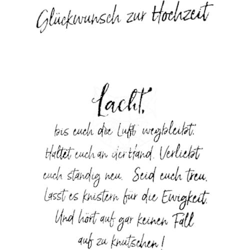 German Words Transparent Clear Silicone Stamp/Seal for DIY scrapbooking/photo album Decorative clear stamp A1077