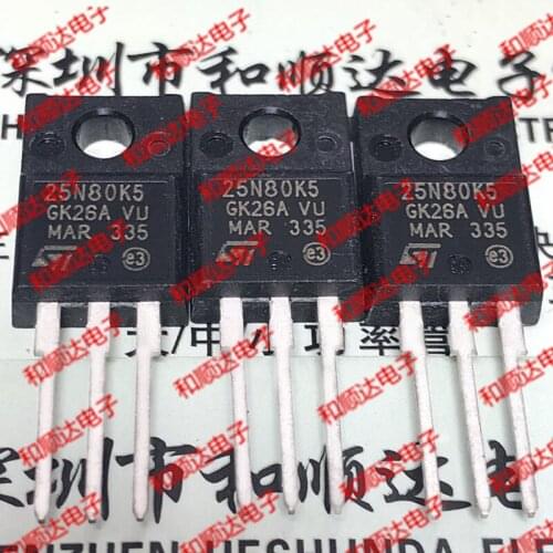 New 5pcs 25N80K5 STF25N80K5 TO-220F 800V 19.5A