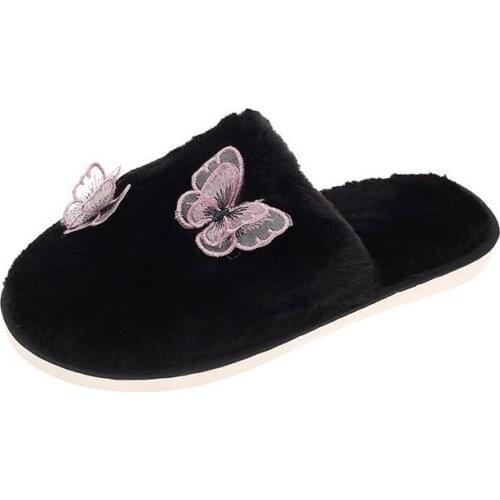 New Winter Home Soft-soled Cotton Slippers for Womens Outer Wear Plush Slippers Baotou Plush Slippers