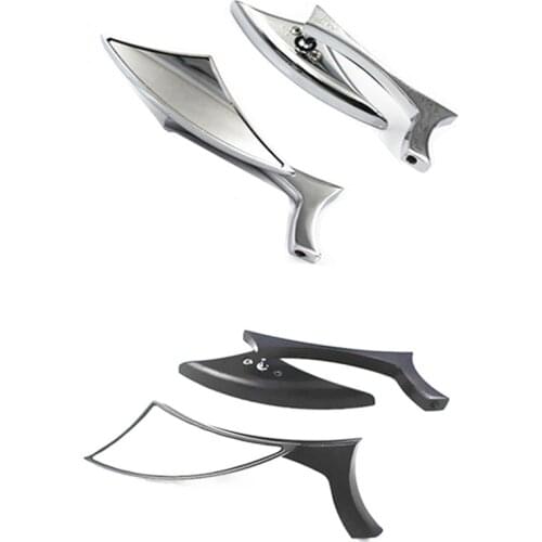 Pair Blade Seady Rear View Mirrors Motorcycle For Harley Honda Yamaha Kawasaki Chopper Bobber Cafe Racer Old School Touring