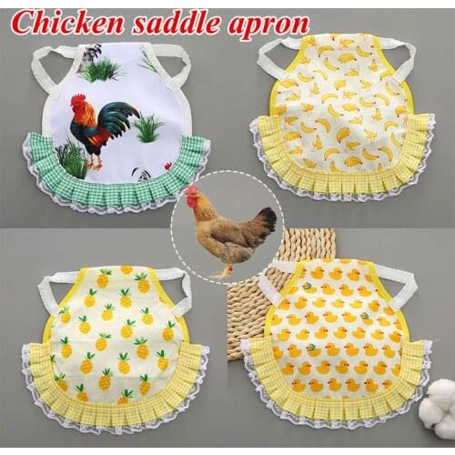 Adjustable Pet Clothes Hen Apron Poultry Hen Saddle Apron Feather Protection Holder Chicken Duck Wings Back Protector Hen Dress