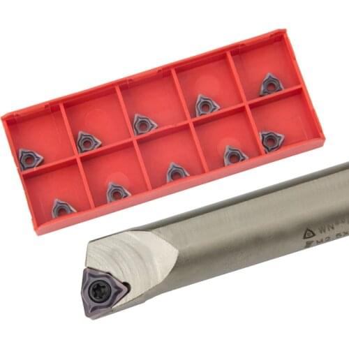 1pc S08K-SWLNR04 S10K-SWLNR04 S20R-SWLNR08 Internal Turning Tool Holder WNMG Carbide Inserts Lathe Bar CNC Cutting Tools Set