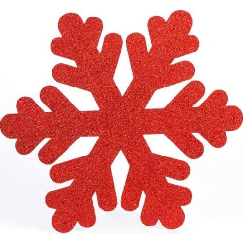 Christmas Styrofoam Snowflake Red 48 cm x 48 cm christmas decorations рождественские украшения