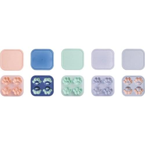 Silicone Ice Model Summer Cartoon Cats Paws Ice Cream DIY Ice Cream Model Ice Box Household Ice Lattice Stick Ice Mold
