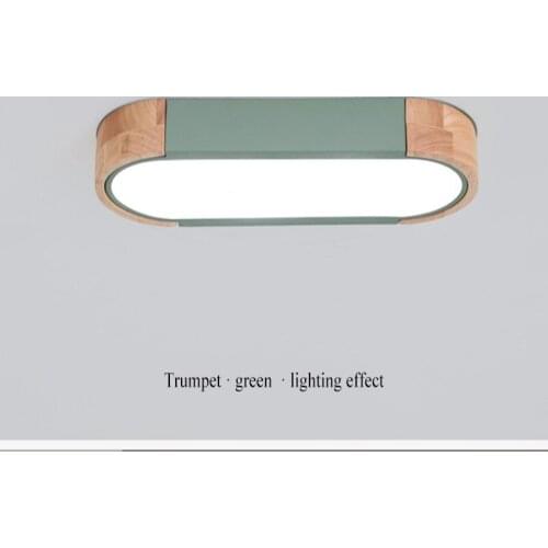 Nordic Led Hanging Ceiling Lights Surface for Study Living Room Aisle Kitchen Rectangle Color Ceiling Lamp Iron Modern Japanese