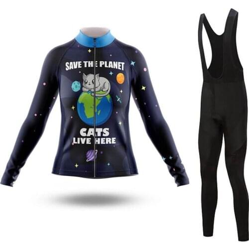 SPTGRVO Pro Team Cycling Clothing Women Long Sleeve Cycling Jersey Set vetement velo homme Road Bike Clothes MTB Clothing Suit