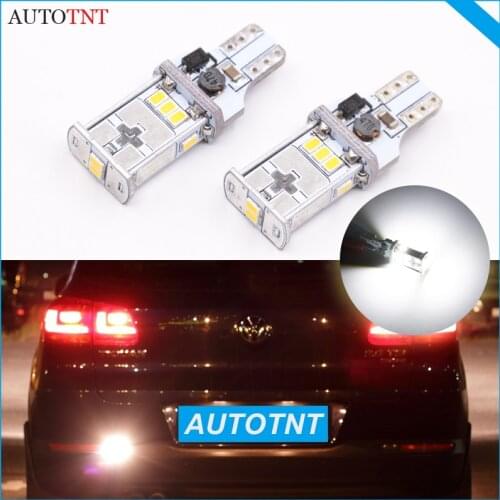 2pcs T15 W16W LED Canbus 921 912 Car LED Back-up Light Auto Reverse Lamp Bulb White For Volkswagen Vw Tiguan CC GTI Passat B7