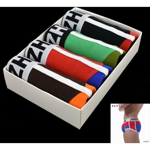 TECHOME 4 pieces/lot boxers cuecas made of modal 14 colors size L to 3XL Men Boxer soft underwear Shorts Soft Male Panties