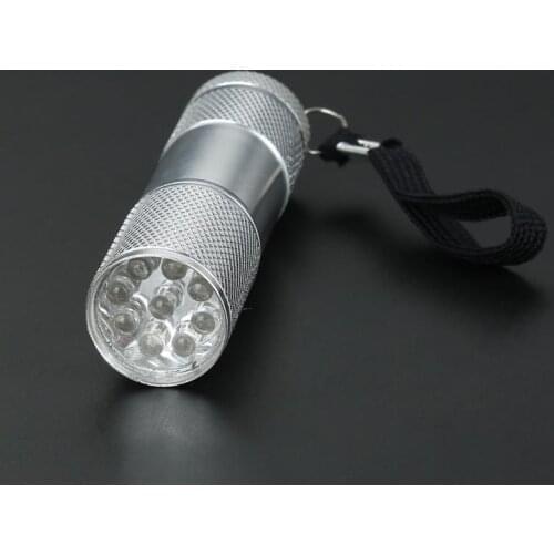 UV Flashlight Black Light 9 LED 395 NM Ultraviolet Torch Blacklight Detector For Dog Urine, Pet Stains And Bed Bug