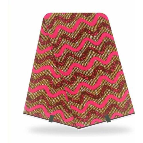 Nigerian Ankara Wax Dye Printed For Fabric Veritable Soft Breathable African Style Clothing Material For Sewing 6 Yards V-L 5-88