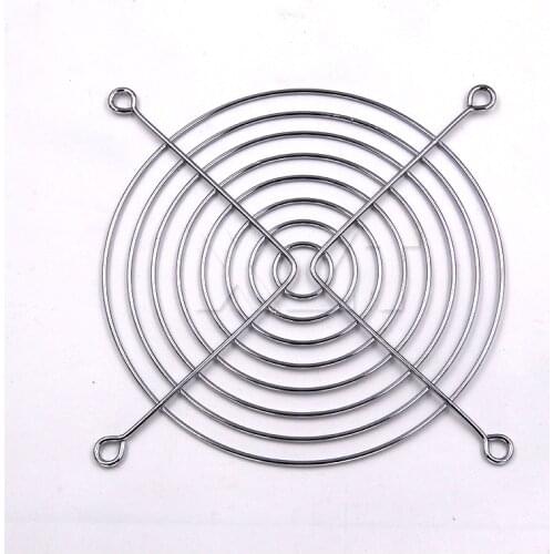 1pcs PC DC Fan Silver Tone CPU Grill Protector Metal Finger Guard 120mm 12cm for computer case new