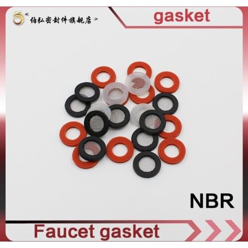 1/2" 3/4" Water pipe faucet gasket washer seal mesh filter o ring nitrile rubber NBR silicone rubber VMQ O-ring rubber pad