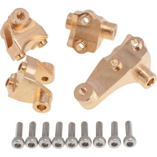 1set Brass RC Car Front + Rear Keel Tie Rod Holder Set For RC Car 82056-4 Parts Accessories