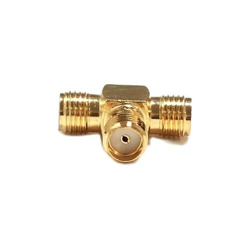 1pc SMA Female Jack to 2X SMA Female Jack RF Coax Adapter convertor Straight goldplated NEW wholesale