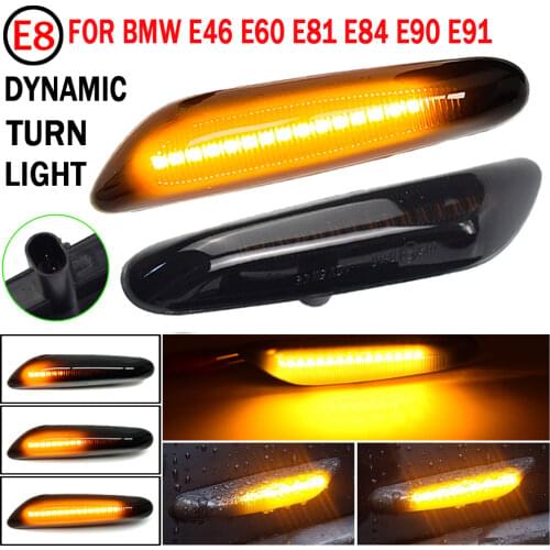 2pcs Car LED Dynamic Side Marker Turn Signal Light Sequential Blinker Light For BMW X3 E83 2004-2010