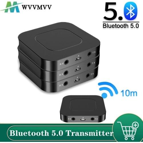 Bluetooth 5.0 Audio Receiver Transmitter AUX RCA 3.5MM 3.5 Jack USB Music Stereo Wireless Adapters Dongle For Car TV PC Speaker