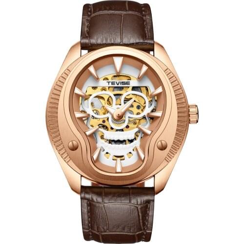 New listing TEVISE Mens Watch Automatic Mechanical Watches Man Hollow Design Cool Sport Waterproof Clock Relogio Masculino