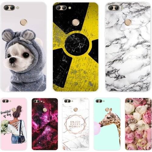 For Huawei Y9 2018 Case Painted Protective Silicone 3D Cat Cover For Huawei Enjoy 8 Plus Case For Huawei Y 9 Y9 2018 Phone Cases