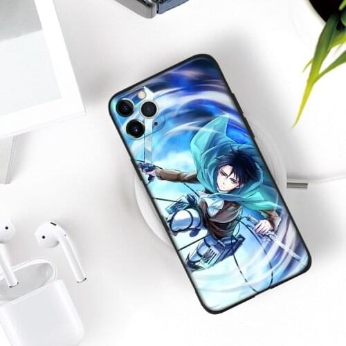 Attack on Titan Rival Ackerman For IPhone Se 6 6s 7 8 Plus X XR XS 11 12 Mini Pro Max Glass TPU Silicone Phone Case Cover Shell